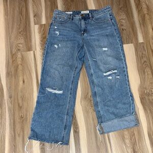 Distressed Women’s Blue Jeans